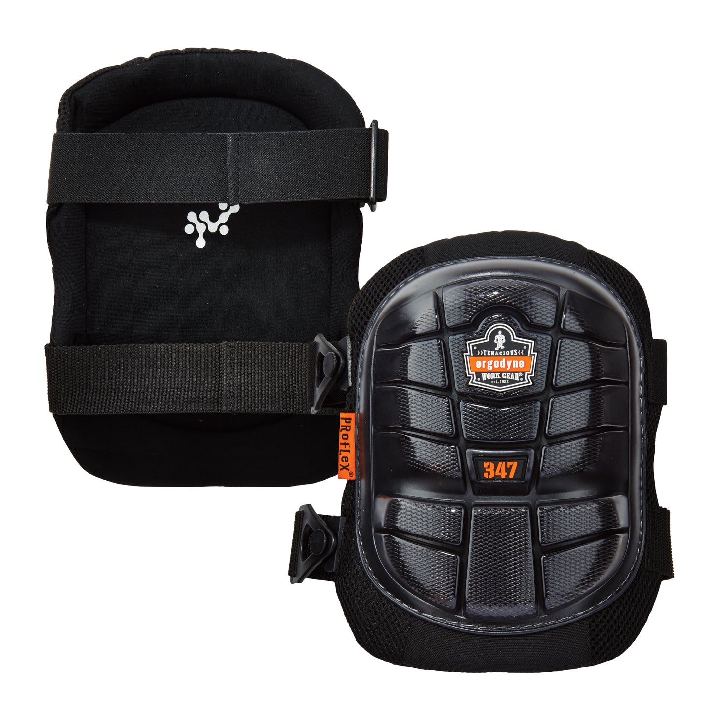 Ergodyne ProFlex 347 Lightweight Gel Knee Pads - Long Hard Cap