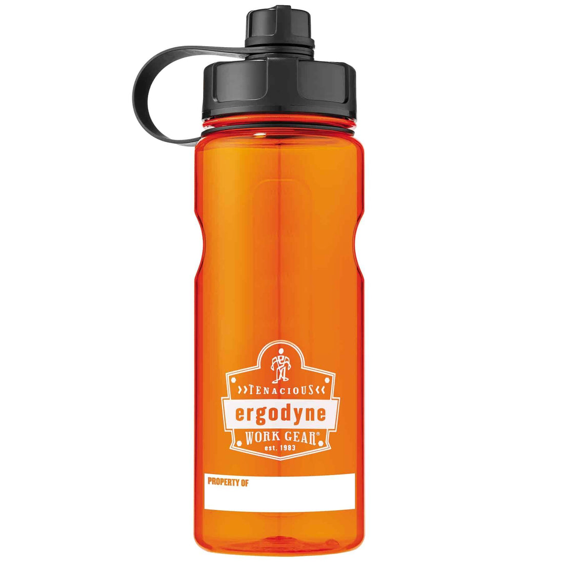 Ergodyne Chill-Its 5151 BPA-Free Plastic Water Bottle - 34oz / 1L