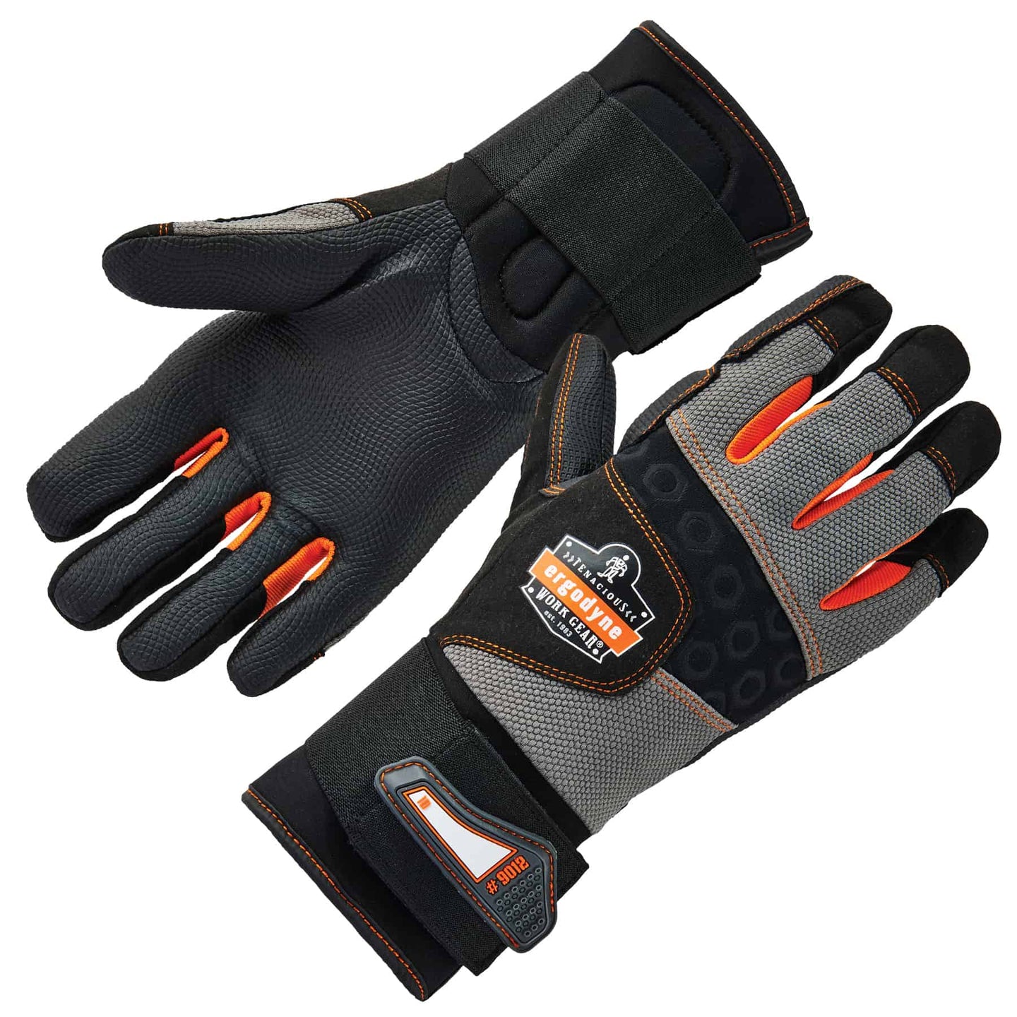 Ergodyne ProFlex 9012 Certified Anti-Vibration Gloves and Wrist Support - ANSI/ISEA 105-2016, EN 388: 2121X