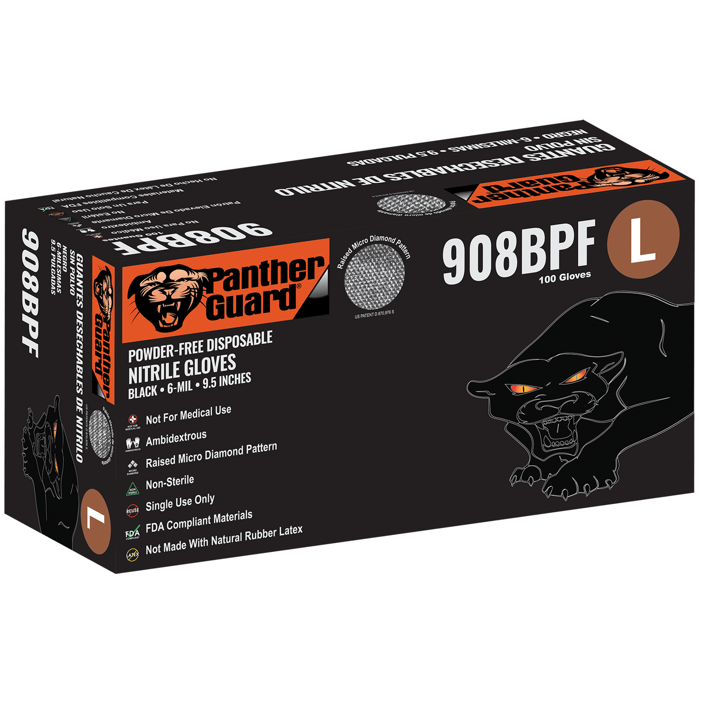 Global Glove 908BPF-XL Packaging