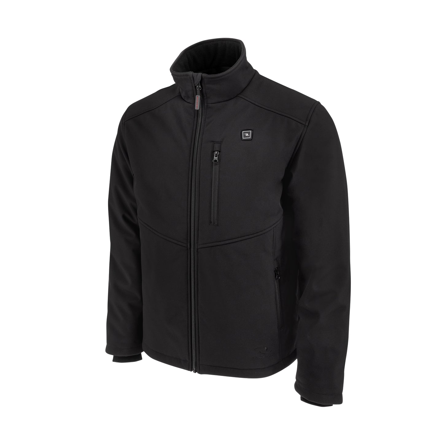 RHG-J100 Men's Soft Shell Heated Jacket Kit with Battery - Black - Size L