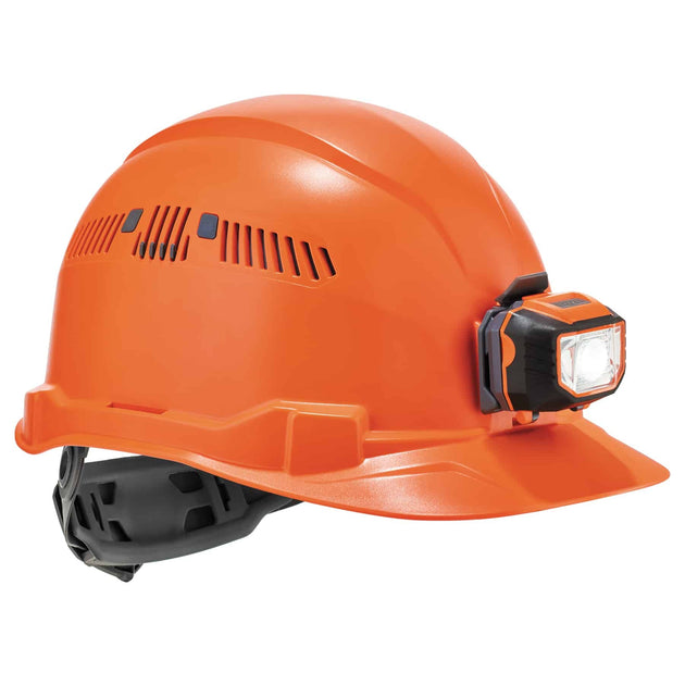 Ergodyne Skullerz 8972LED Premium Cap-Style Hard Hat with LED Light and Adjustable Venting - Type 1, Class C