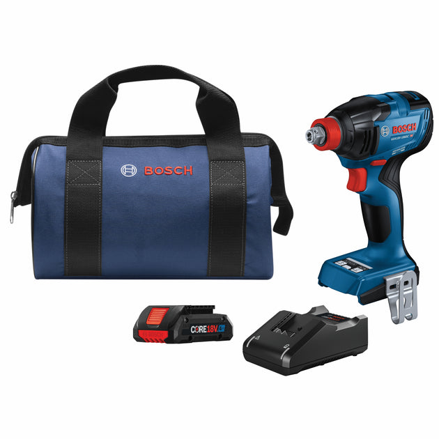 18V Connected-Ready Two-In-One 1/4 In. and 1/2 In. Bit/Socket Impact Driver/Wrench Kit with (1) CORE18V 4 Ah Advanced Power Battery