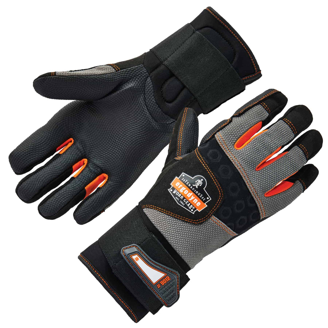 Ergodyne ProFlex 9012 Certified Anti-Vibration Gloves and Wrist Support - ANSI/ISEA 105-2016, EN 388: 2121X