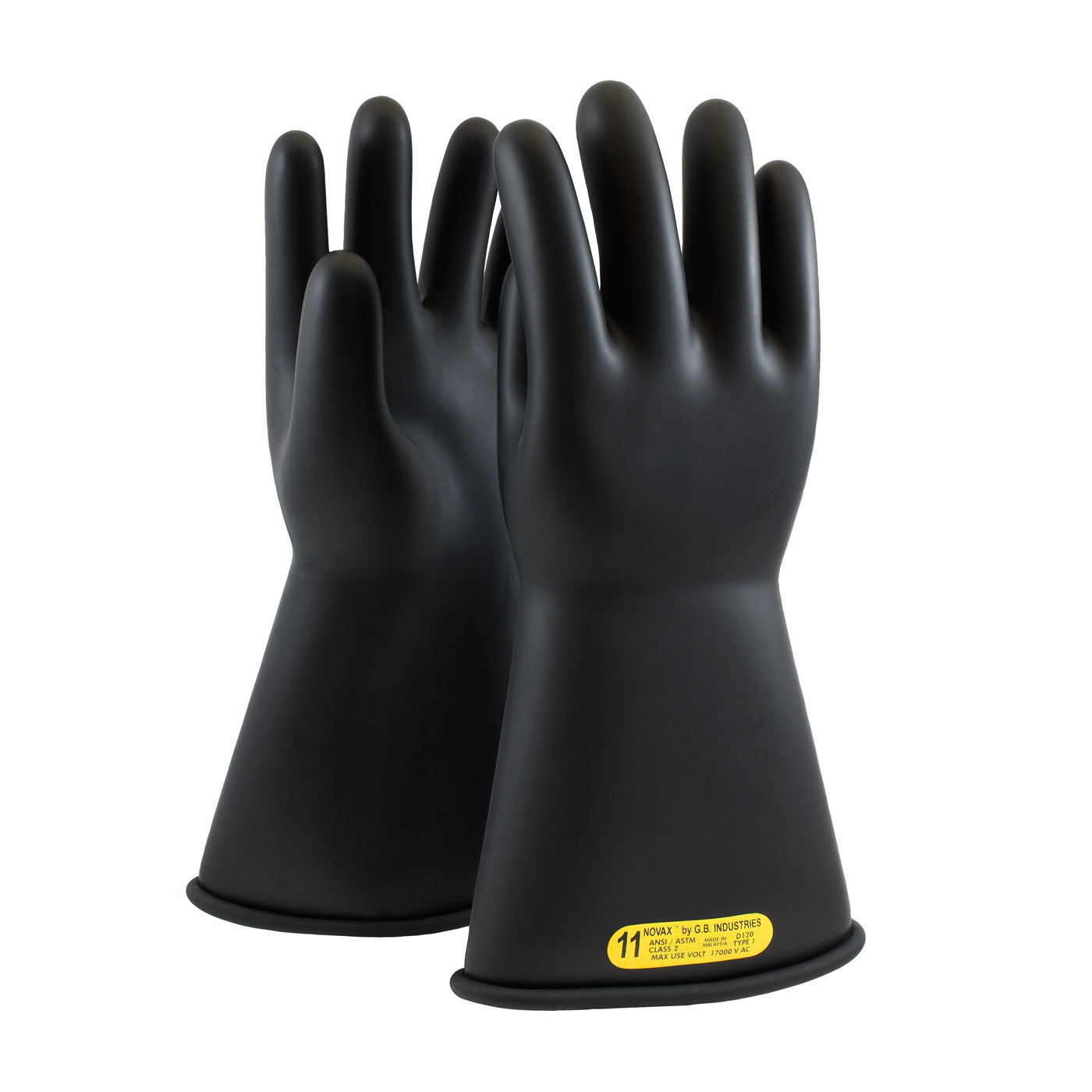 NOVAX® Class 2 Rubber Insulating Glove with Straight Cuff - 14"