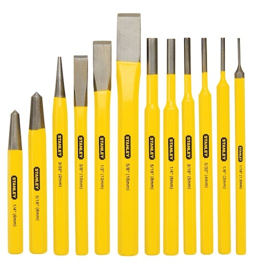 Stanley 16-299 Pin Punch & Chisel Kit