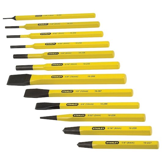 Stanley 16-299 Pin Punch & Chisel Kit