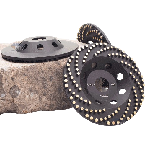 Diteq 162444 5" Vacuum brazed bead cup wheels