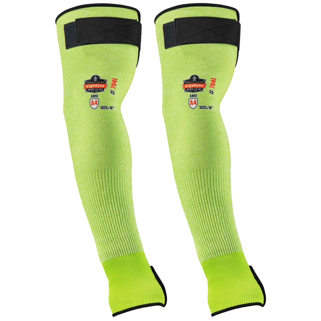 Ergodyne ProFlex 7941-PR Cut-Resistant Protective Arm Sleeves - ANSI/ISEA 105-2016 A4, EN 388: 3X4XD, 13g, Moisture-Wicking