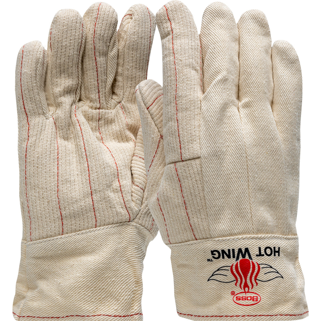 Hot Wing™ Extra Heavy Weight Cotton Hotmill Glove with Felt Lining - Band Top