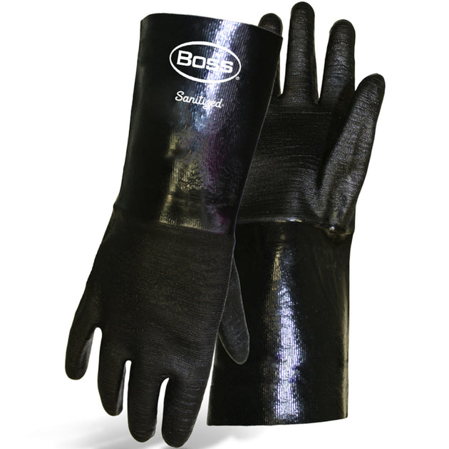 Chemguard+™ 14" Long Heavyweight Neoprene with Interlock Lined and Crinkle Grip
