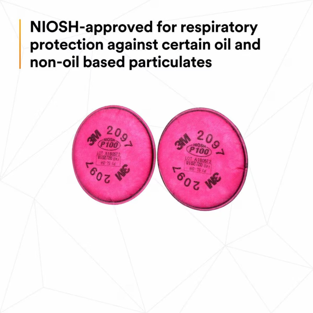 3M 2097 NIOSH approved