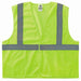 Ergodyne GloWear 8205HL Hi-Vis Safety Vest - Type R, Class 2, Hook + Loop, No Pockets