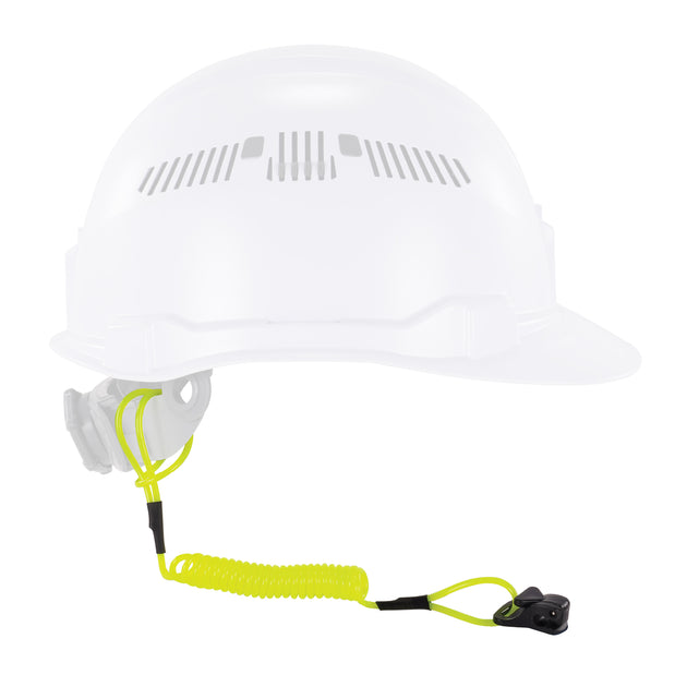 Ergodyne Squids 3158 Coiled Hard Hat Lanyard with Clamp - 2lbs / 0.9kg