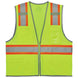 Ergodyne GloWear 8246Z Two-Tone Mesh Hi-Vis Safety Vest - Type R, Class 2, Zipper, Reflective Binding