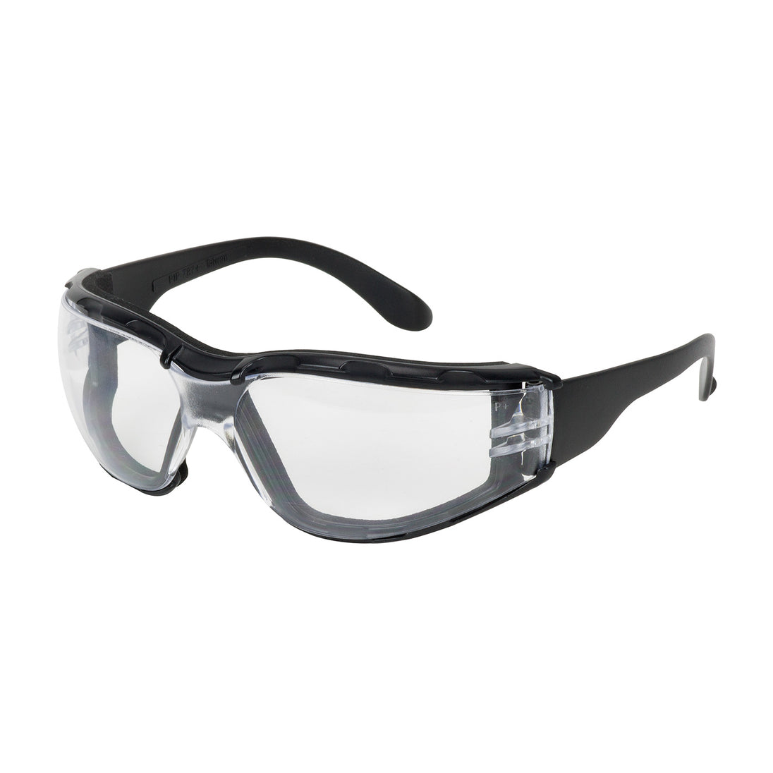 Zenon Z12™ Foam Rimless Safety Glasses with Black Temple, Clear Lens, Foam Padding and Anti-Scratch / Anti-Fog Coating