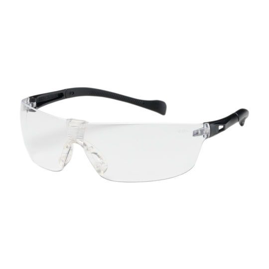 Monteray II™ Rimless Safety Glasses with Black Temple, Clear Lens and Anti-Scratch / Anti-Fog Coating
