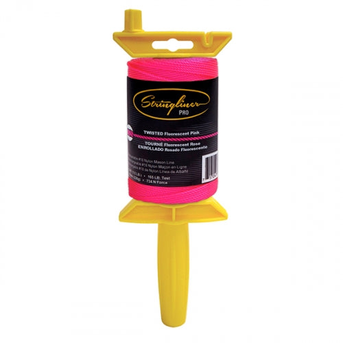 US Tape Stringliner Pro Twisted Nylon Line Reel - Fluorescent Pink