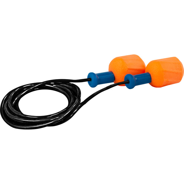 EZ-Twist™ Disposable Soft Polyurethane Foam Corded Ear Plugs - NRR 30 / SNR 38