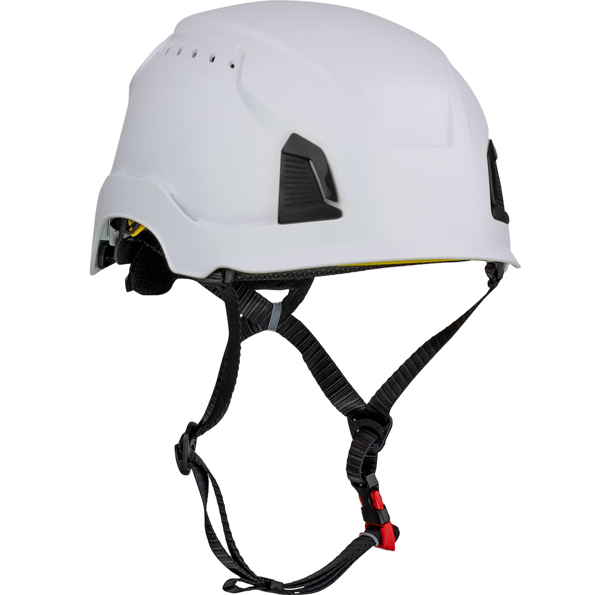 Traverse™ Vented, Industrial Climbing Helmet with Mips® Brain Protection System for Industrial Safety Helmets, ABS Shell, EPS Foam Impact Liner, HDPE Suspension, Wheel Ratchet Adjustment and 4-Point Chin Strap