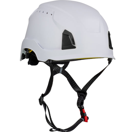 Traverse™ Vented, Industrial Climbing Helmet with Mips® Brain Protection System for Industrial Safety Helmets, ABS Shell, EPS Foam Impact Liner, HDPE Suspension, Wheel Ratchet Adjustment and 4-Point Chin Strap