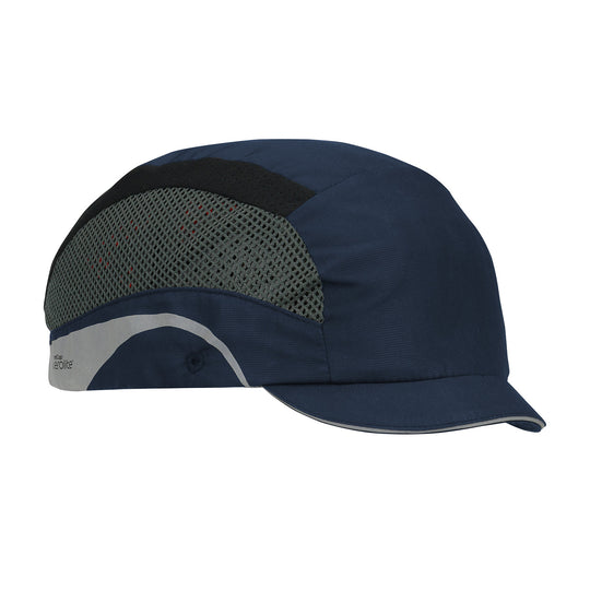 HardCap Aerolite™ Lightweight Baseball Style Bump Cap with HDPE Protective Liner and Adjustable Back - Micro Brim