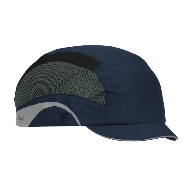 HardCap Aerolite™ Lightweight Baseball Style Bump Cap with HDPE Protective Liner and Adjustable Back - Micro Brim