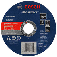5 In. .040 In. 7/8 In. Arbor Type 1A (ISO 41) 60 Grit Rapido™ Fast Metal/Stainless Cutting Abrasive Wheel