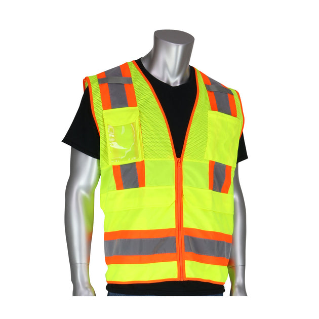 PIP® ANSI Type R Class 2 Two-Tone Ten Pocket Surveyors Tech Vest