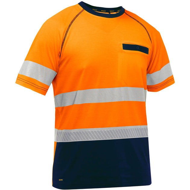 Bisley® ANSI Type R Class 2 Short Sleeve T-Shirt with Navy Bottom