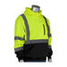 PIP® ANSI Type R Class 3 Hooded Pullover Sweatshirt with Black Bottom
