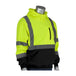 PIP® ANSI Type R Class 3 Hooded Pullover Sweatshirt with Black Bottom