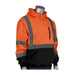 PIP® ANSI Type R Class 3 Hooded Pullover Sweatshirt with Black Bottom
