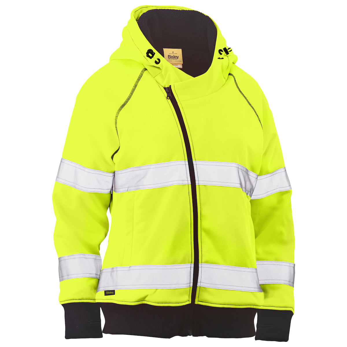 Bisley® ANSI Type R Class 2 Women's Contoured Full Zip Hooded Sweatshirt with Sherpa Lining