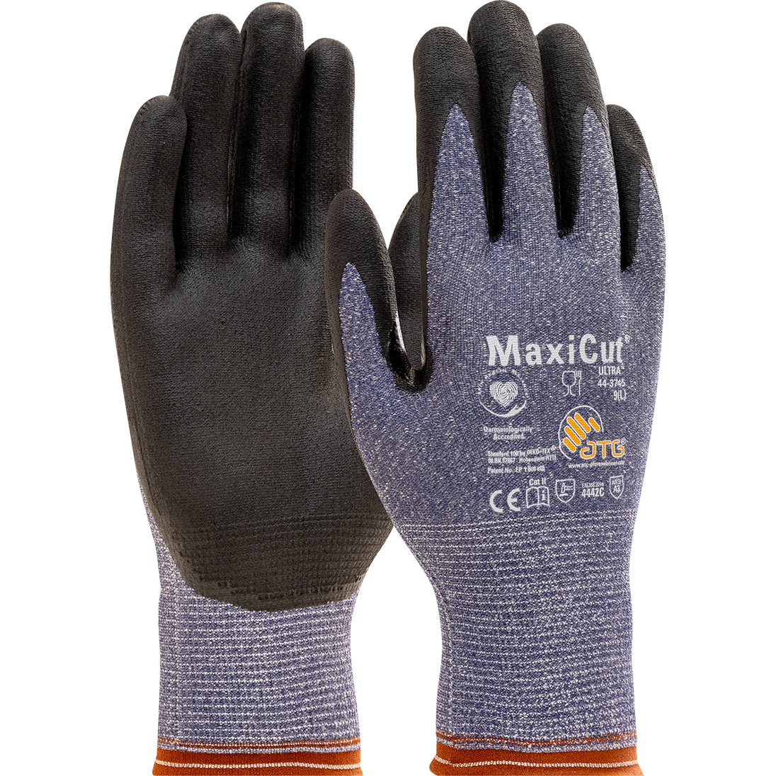 MaxiCut® Ultra™ Seamless Knit Engineered Yarn Glove with Premium Nitrile Coated MicroFoam Grip on Palm & Fingers - Touchscreen Compatible