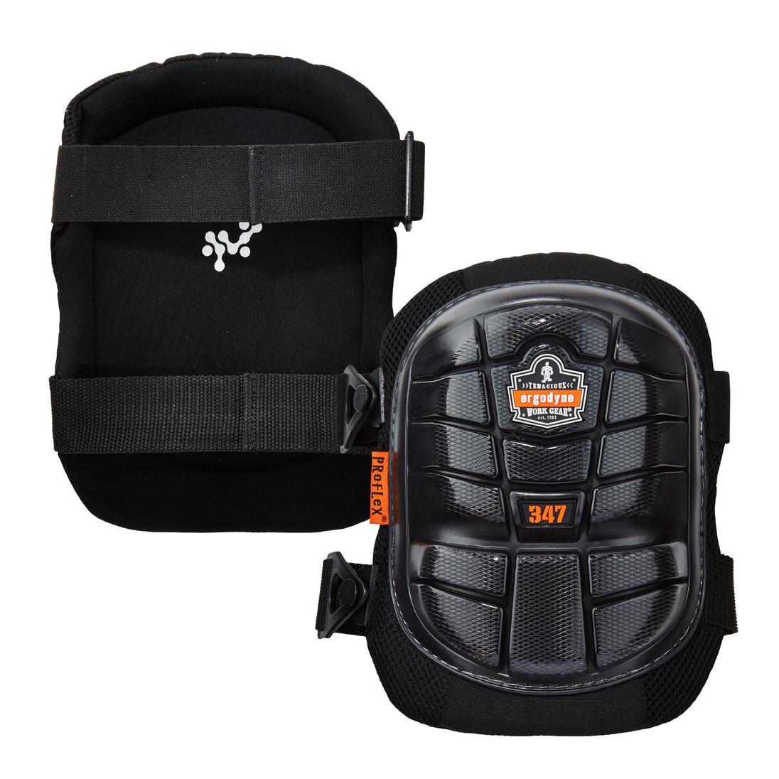 Ergodyne ProFlex 347 Lightweight Gel Knee Pads - Long Hard Cap