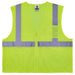 Ergodyne GloWear 8256Z Self-Extinguishing Hi-Vis Safety Vest - Type R, Class 2, Zipper