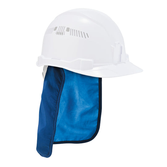 Ergodyne Chill-Its 6717CT Evaporative Cooling Hard Hat Liner Pad and Neck Shade - PVA