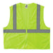 Ergodyne GloWear 8205Z Hi-Vis Safety Vest - Type R, Class 2 - Zipper, No Pockets