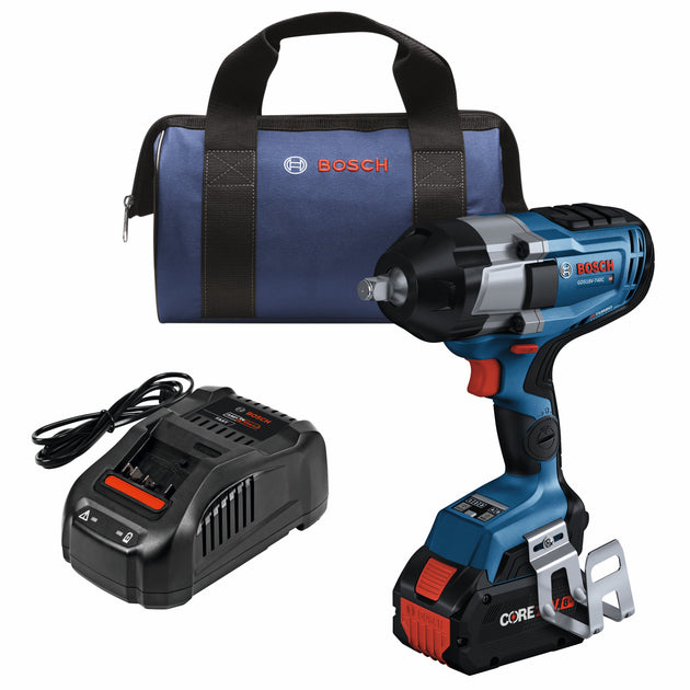 PROFACTOR™ 18V Connected 1/2 In. Impact Wrench Kit with Friction Ring and (1) CORE18V 8 Ah High Power Battery
