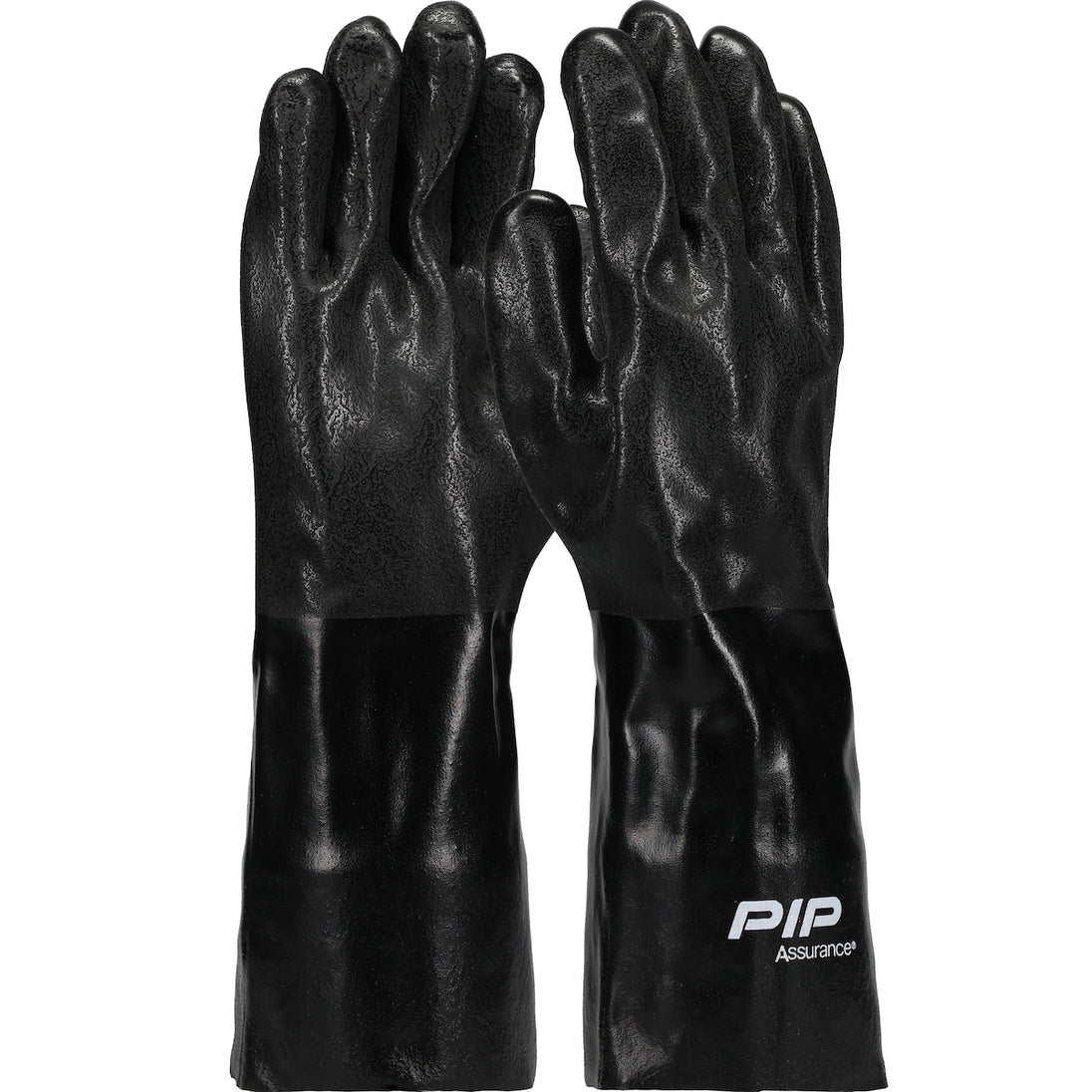 Assurance® Premium PVC Dipped Glove with Jersey Liner and Rough Sandy Finish - 14" Length