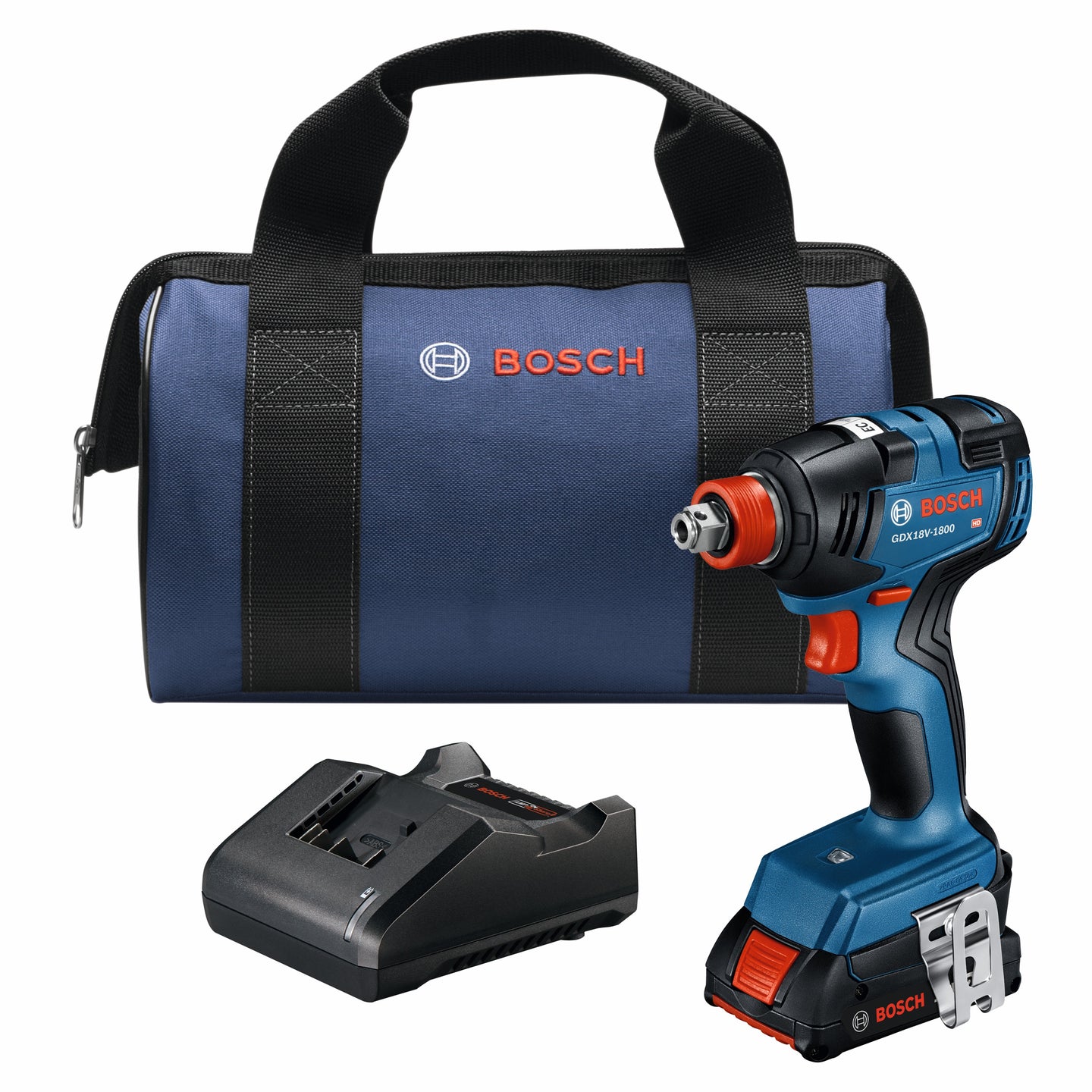 18V Two-In-One 1/4 In. and 1/2 In. Bit/Socket Impact Driver/Wrench Kit with 2 Ah Standard Power Battery