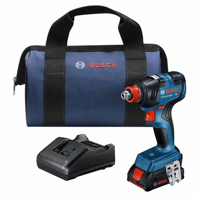 18V Two-In-One 1/4 In. and 1/2 In. Bit/Socket Impact Driver/Wrench Kit with 2 Ah Standard Power Battery