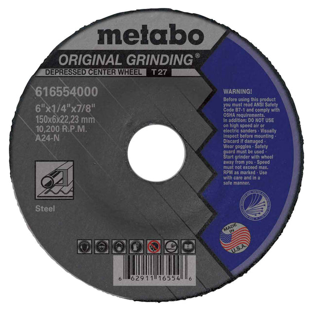 Metabo 616554000 Type 27 Grinding Wheel