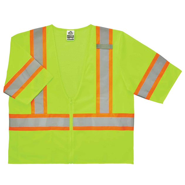Ergodyne GloWear 8330Z Two-Tone Hi-Vis Safety Vest - Type R, Class 3, Zipper