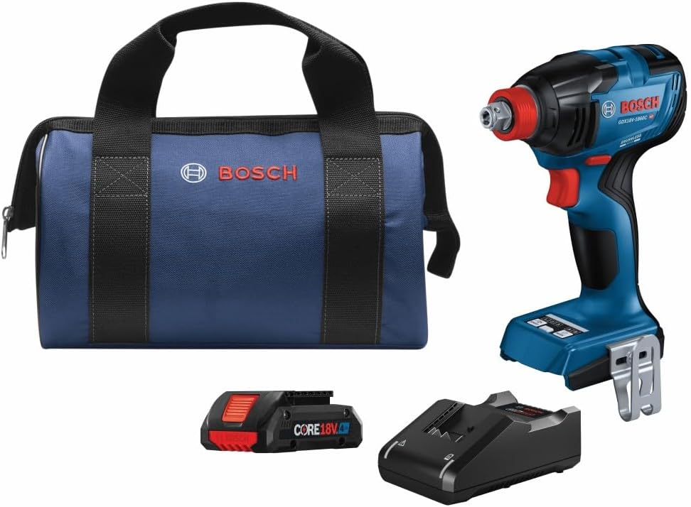 Bosch GDX18V-1860CB15 18V 2-in-1 cordless drill with 4Ah battery