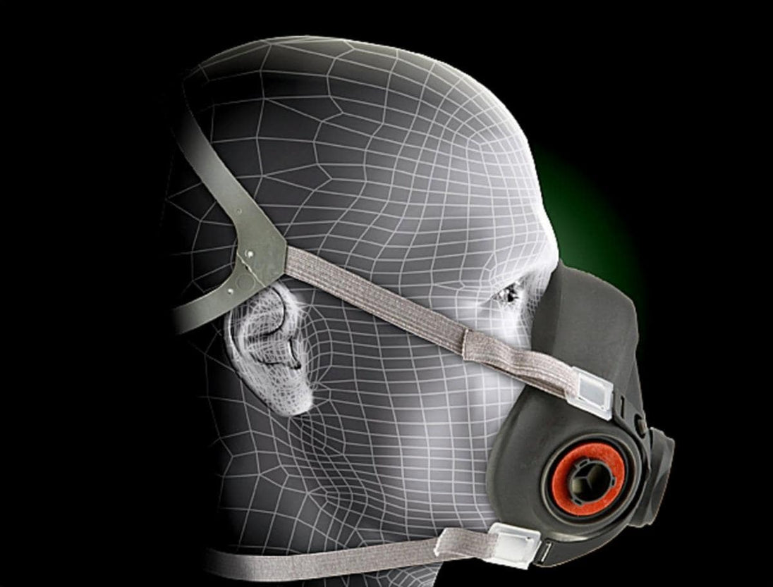 3M 6300 on face