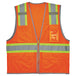 Ergodyne GloWear 8246Z-S Two-Tone Mesh Hi-Vis Safety Vest - Type R, Class 2, Zipper, Reflective Binding, Single Size