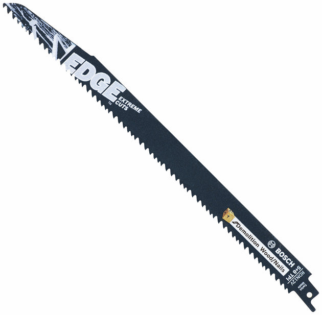 25 pc. 12 In. 5/8 TPI Edge Reciprocating Saw Blades for Wood/Nail Demolition (Bulk Pack)