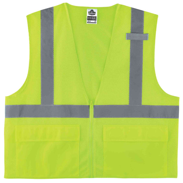 Ergodyne GloWear 8220Z Hi-Vis Safety Vest - Type R, Class 2, Zipper